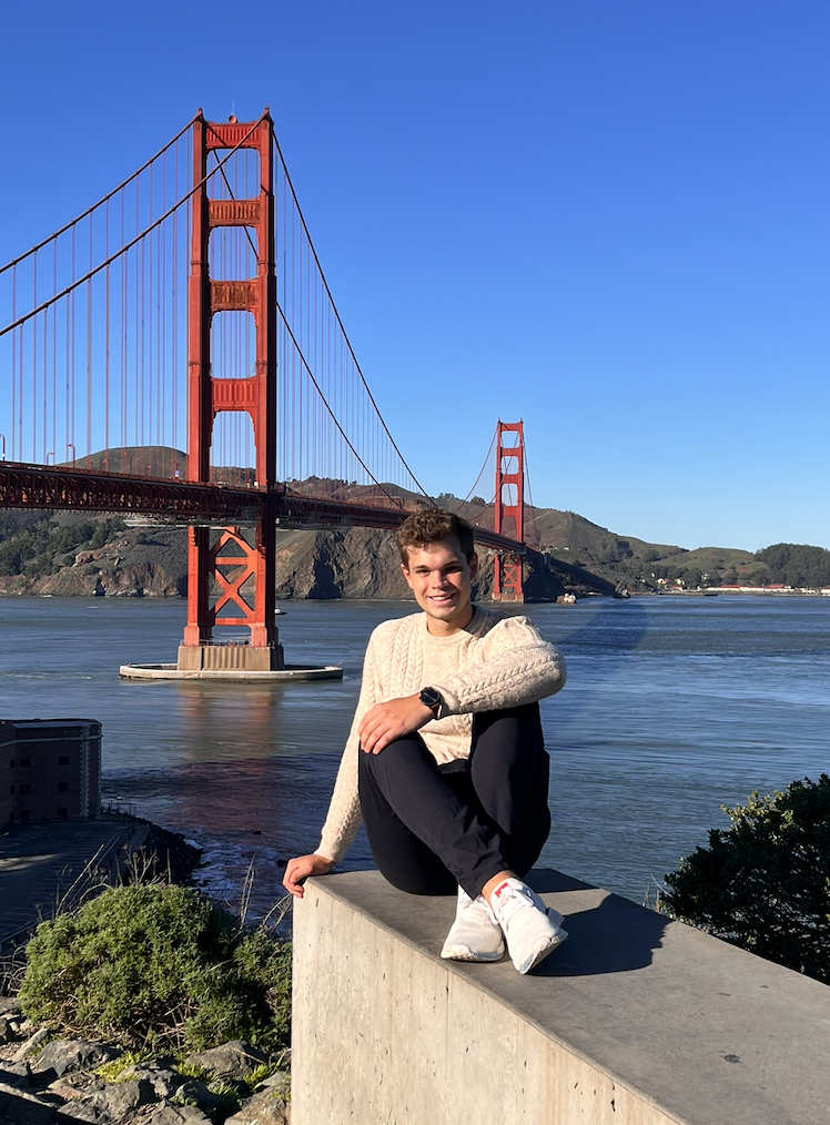 Nicolas at the Golden Gate Bridge